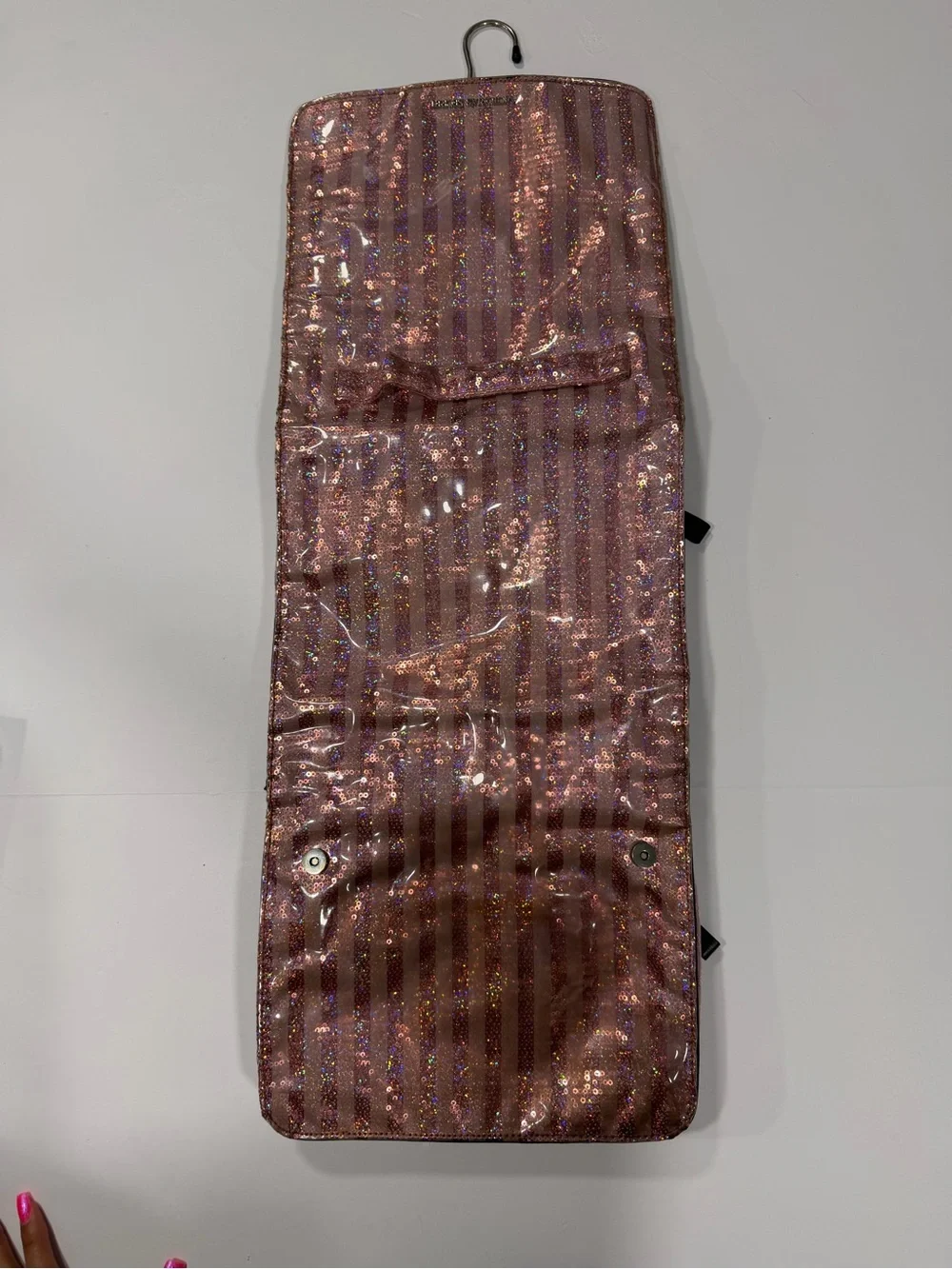 Sparkly  Victoria's Secret makeup cosmetic bag